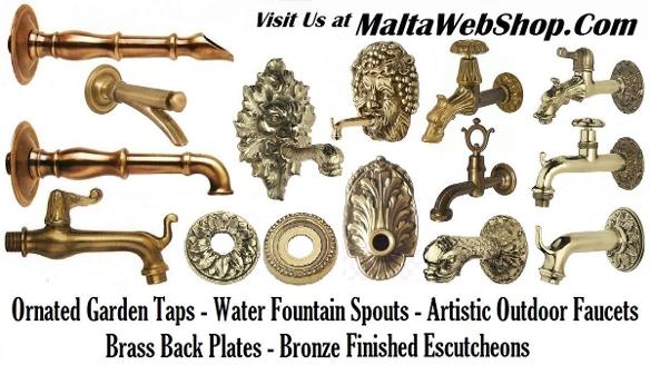 Maltawebshop.com Malta - Garden taps and Water Fountain spouts