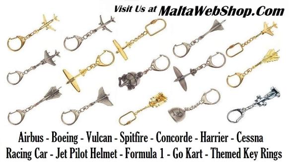 Maltawebshop.com - Malta - aircraft key rings