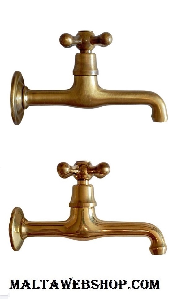 Classic water faucet for bathroom in brass in Malta