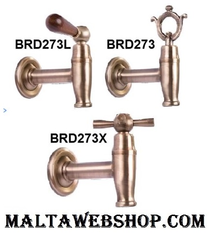Antique style wall mounted taps in bronze finish in Mlata - MaltaWebShop.com