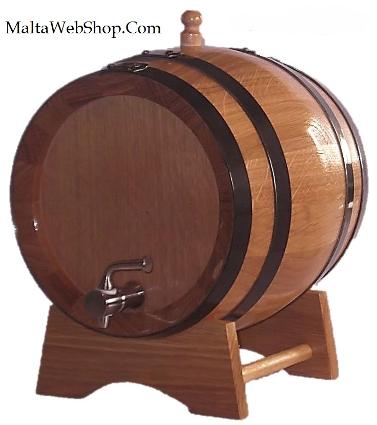 Small decorative wine barrels in Malta