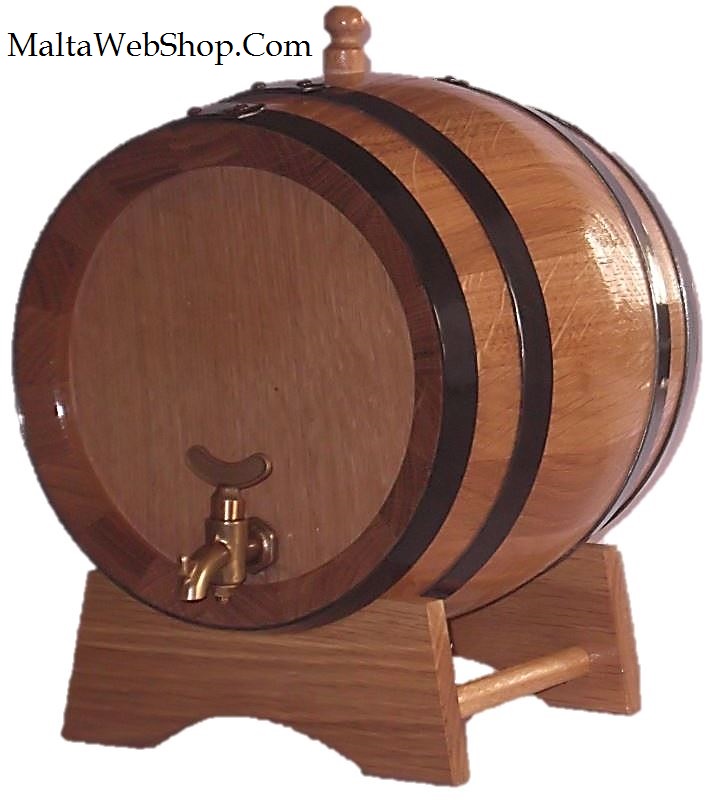 Small dispensing wooden barrels in Malta