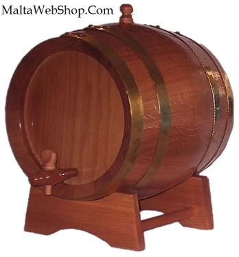 Small decorative wine barrels in Malta
