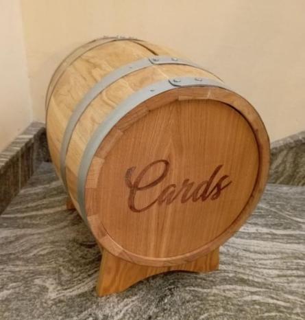 wedding gift card holder - barrel style - Malta