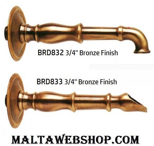 Large water fountain in brass for pool in Malta