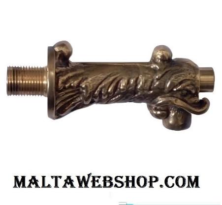 Wall mounted self closing tap in artisitic design in Malta