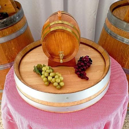 Small wine barrels and props for hire in Malta